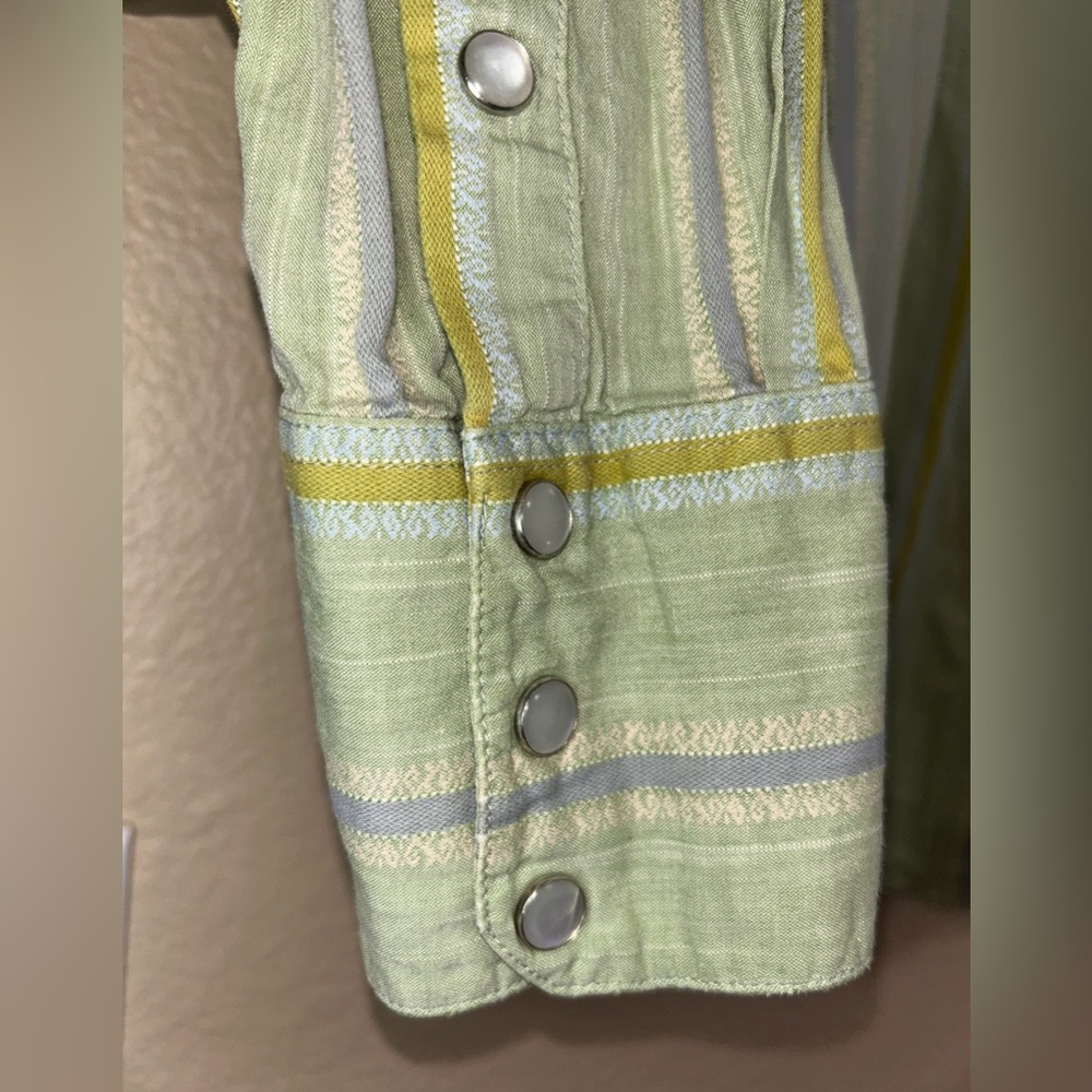 Patagonia Men’s Organic Cotton Striped Pearl Snap Shirt, Size M - Picture 4 of 8